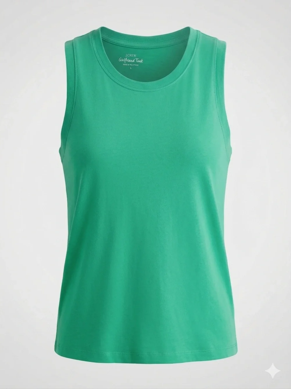 J. Crew Bright Green Sleeveless Tank Top - Picture 3 of 7